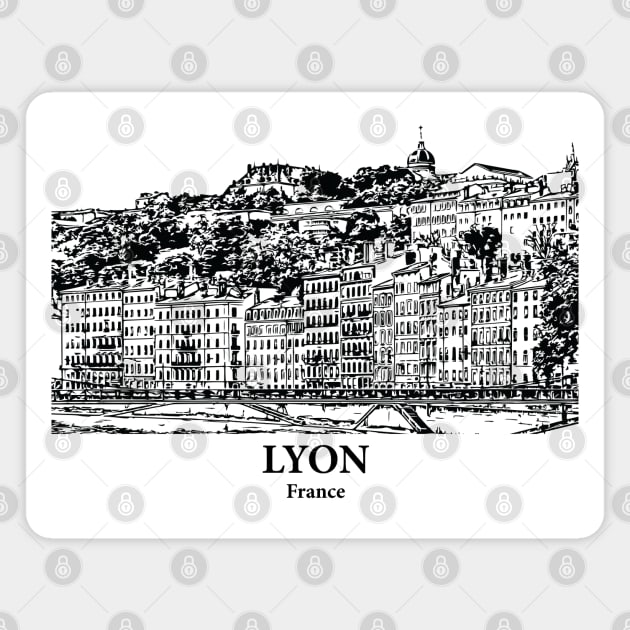 Lyon - France Magnet by Lakeric